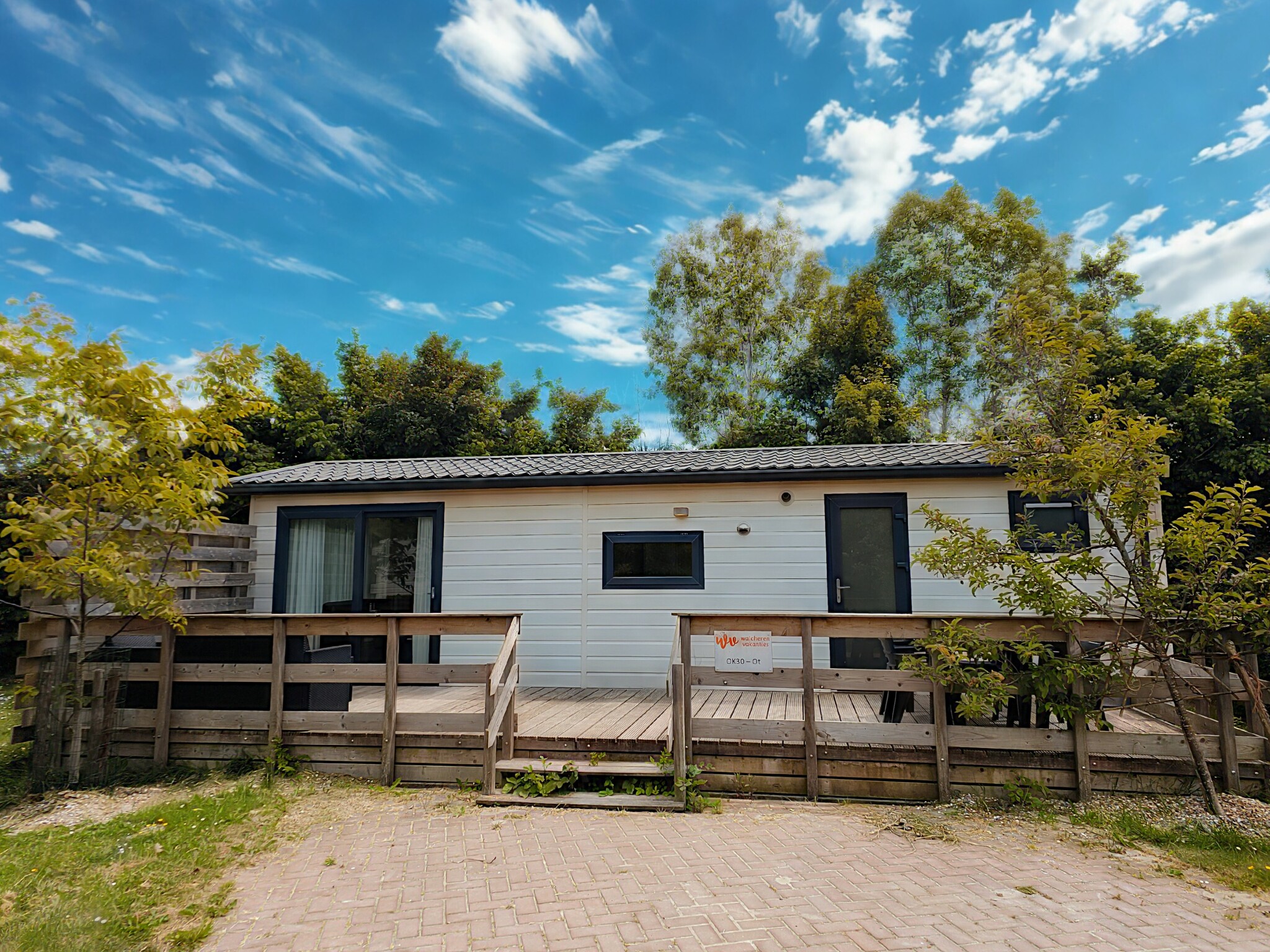 Chalet met hond Oostkapelle