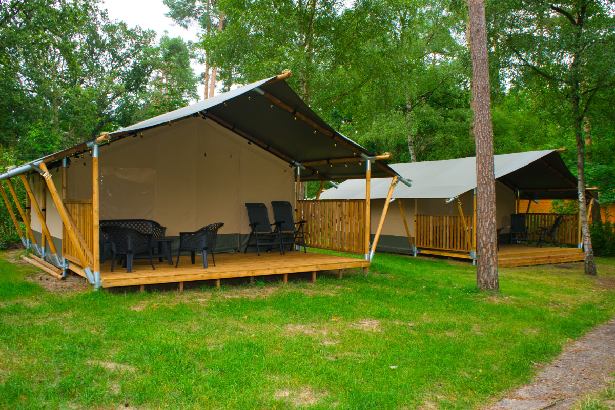 Camping Aller-Leine-Tal - Tente safari 6 personnes incl. toilette