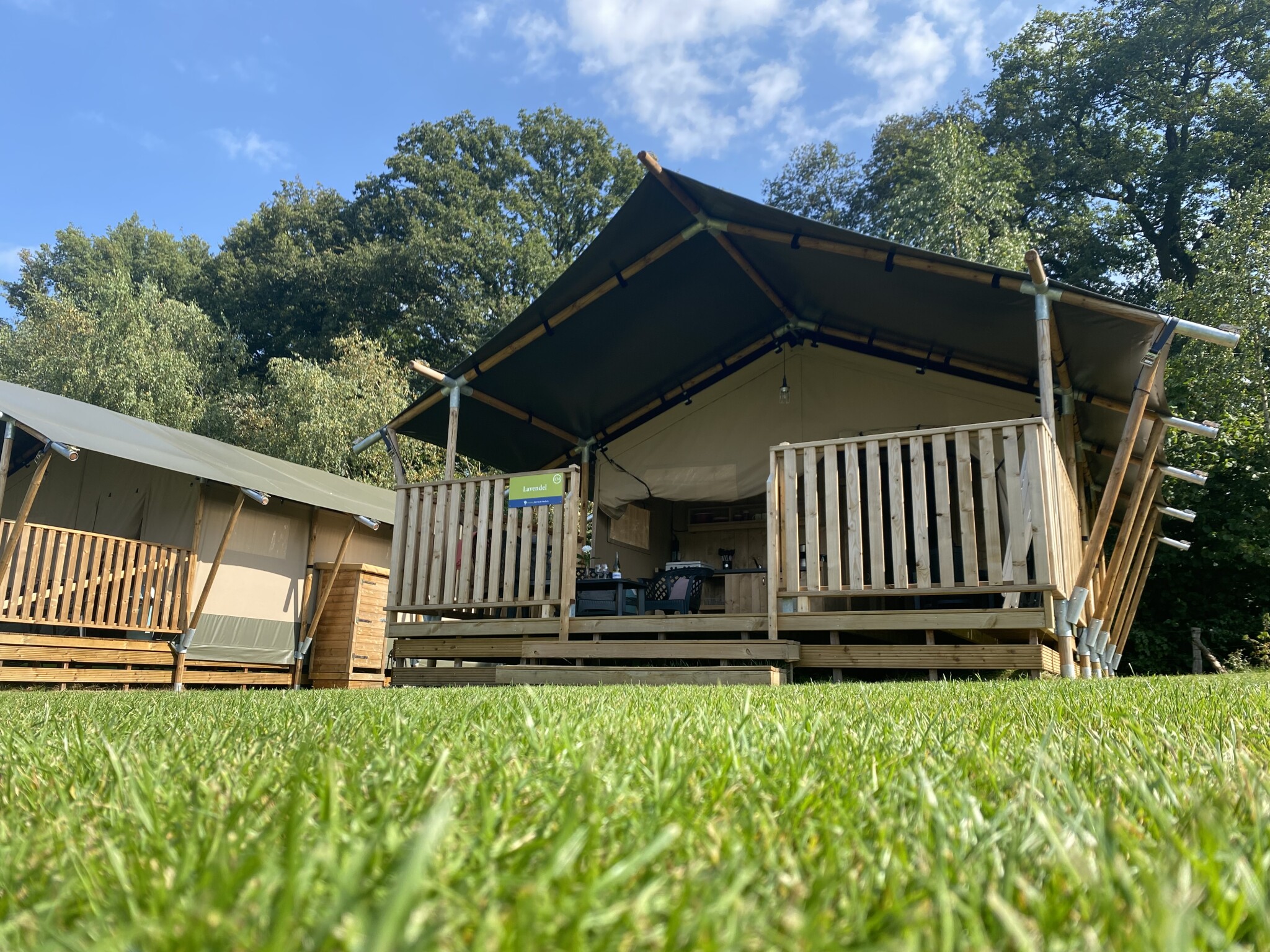 Camping Dal van de Mosbeek - Safaritent voor 4 personen incl. sanitair