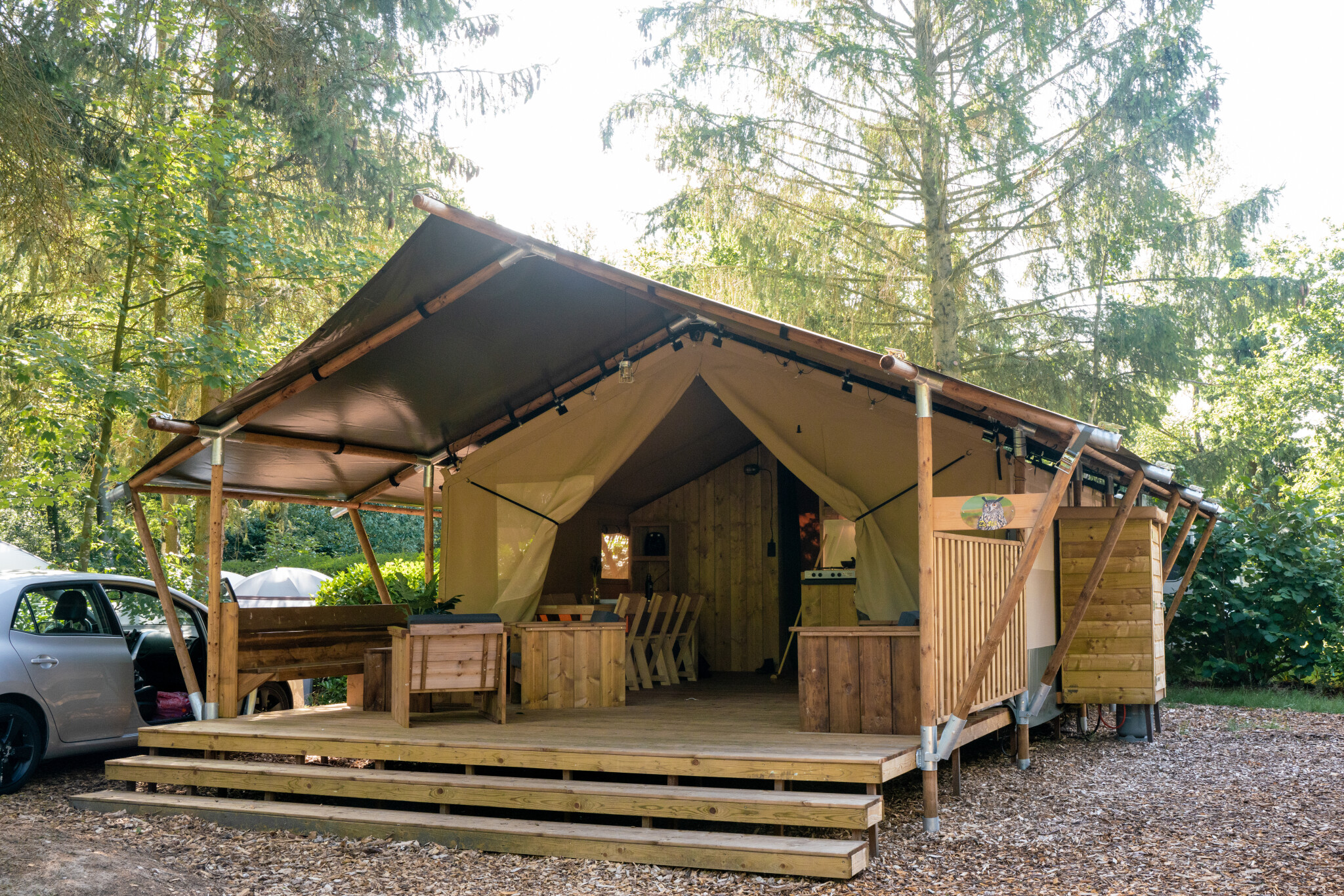 Camping de Zeven Heuveltjes - Safaritent 6 personen incl. sanitair