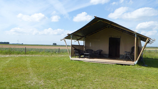 Camping Amable - Safaritent 6 personen incl toilet
