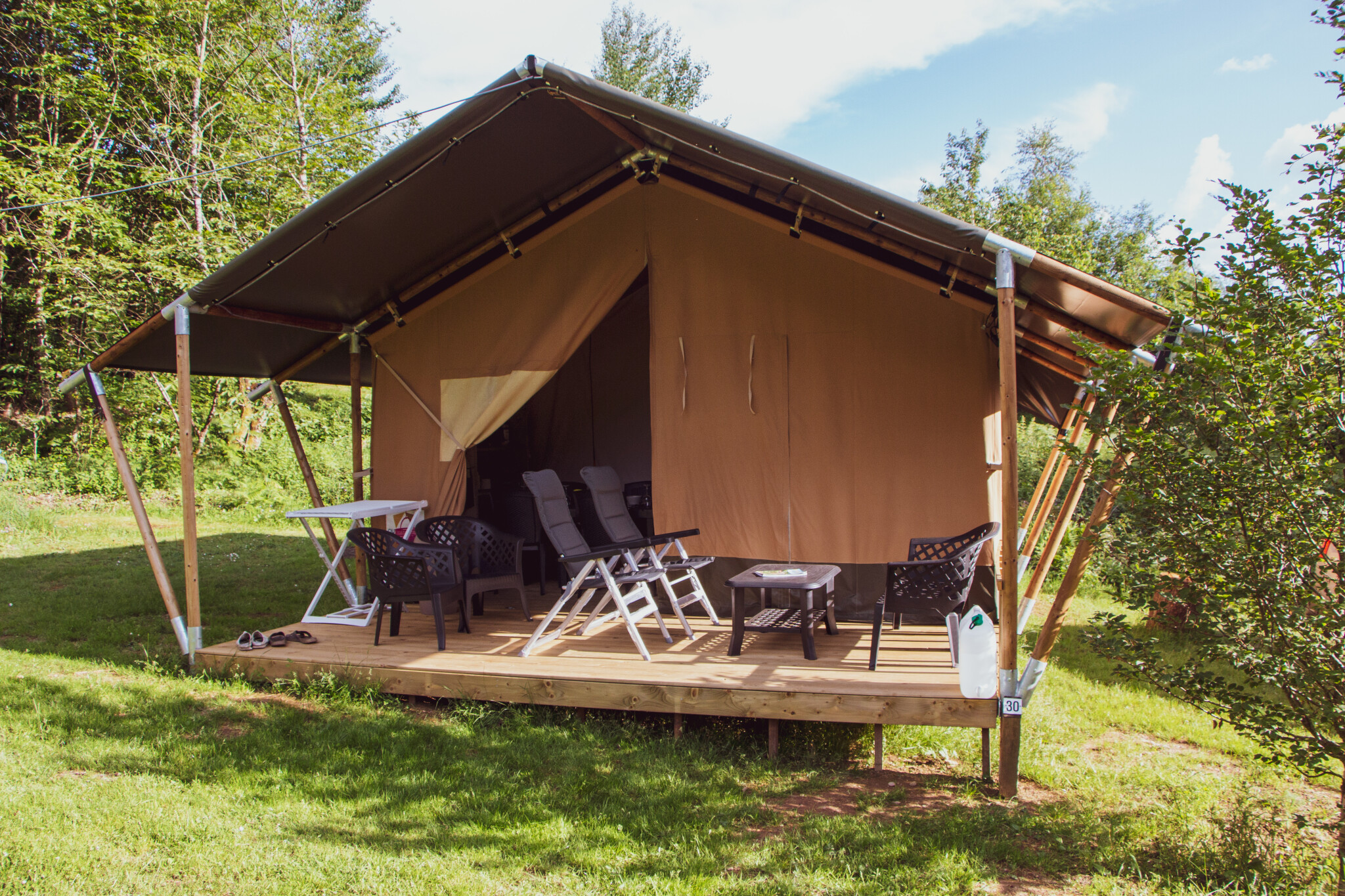 Camping het Swinnenbos - Tente safari pour 6 personnes