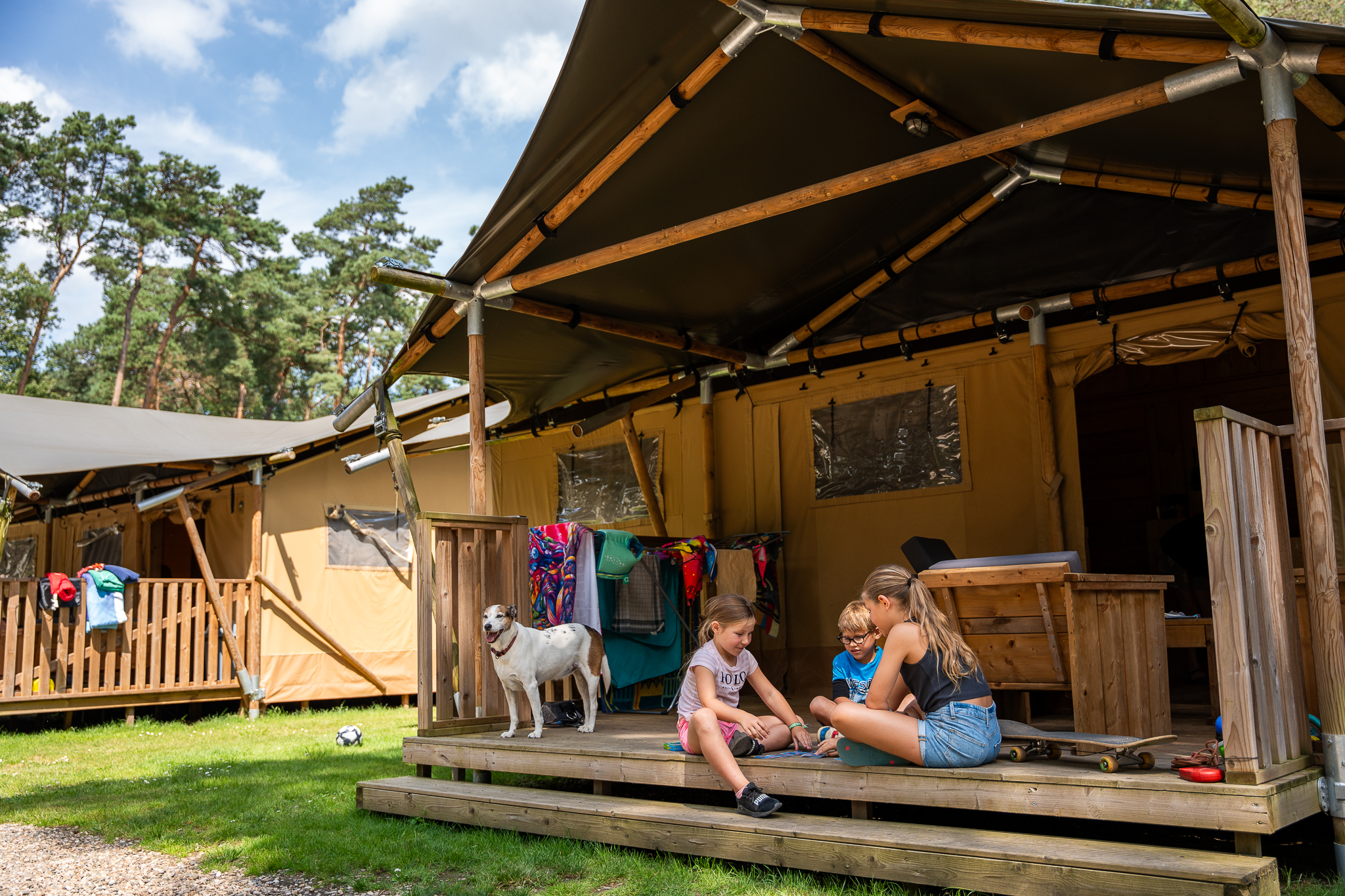 Familiepark Goolderheide - Safaritent 5 personen incl. sanitair