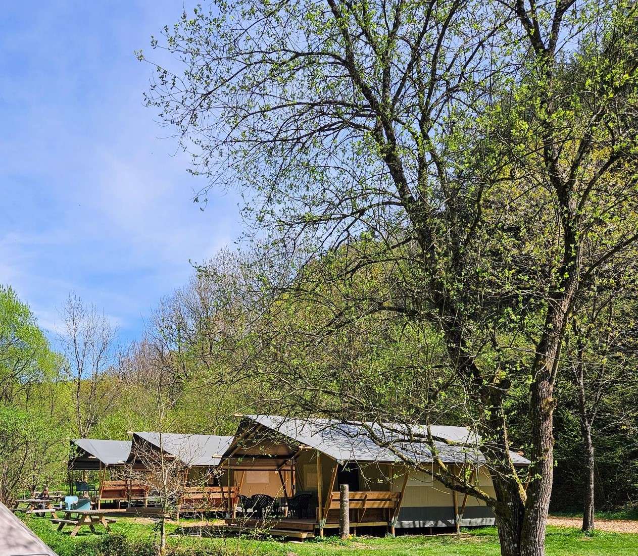 Camping Drie Spatzen - Safaritent voor 5 personen