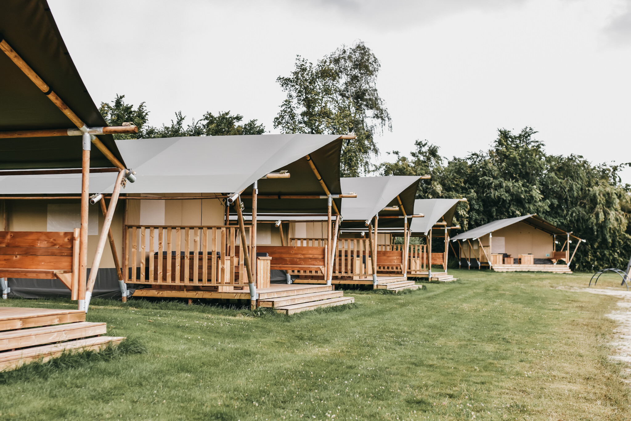 Parco vacanze De Kleine Wielen – Tenda safari per 6 persone con toilette